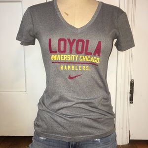 Loyola University Ramblers Nike Dri-Fit V Neck